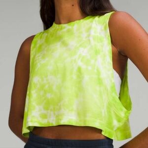 Lululemon All Yours Cropped Cotton Tank Top *Tie DyeMarmoleado Tie Dye Eccentri